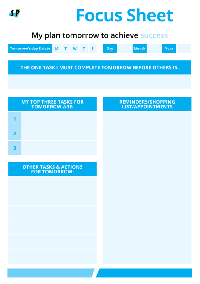 Focus Sheets